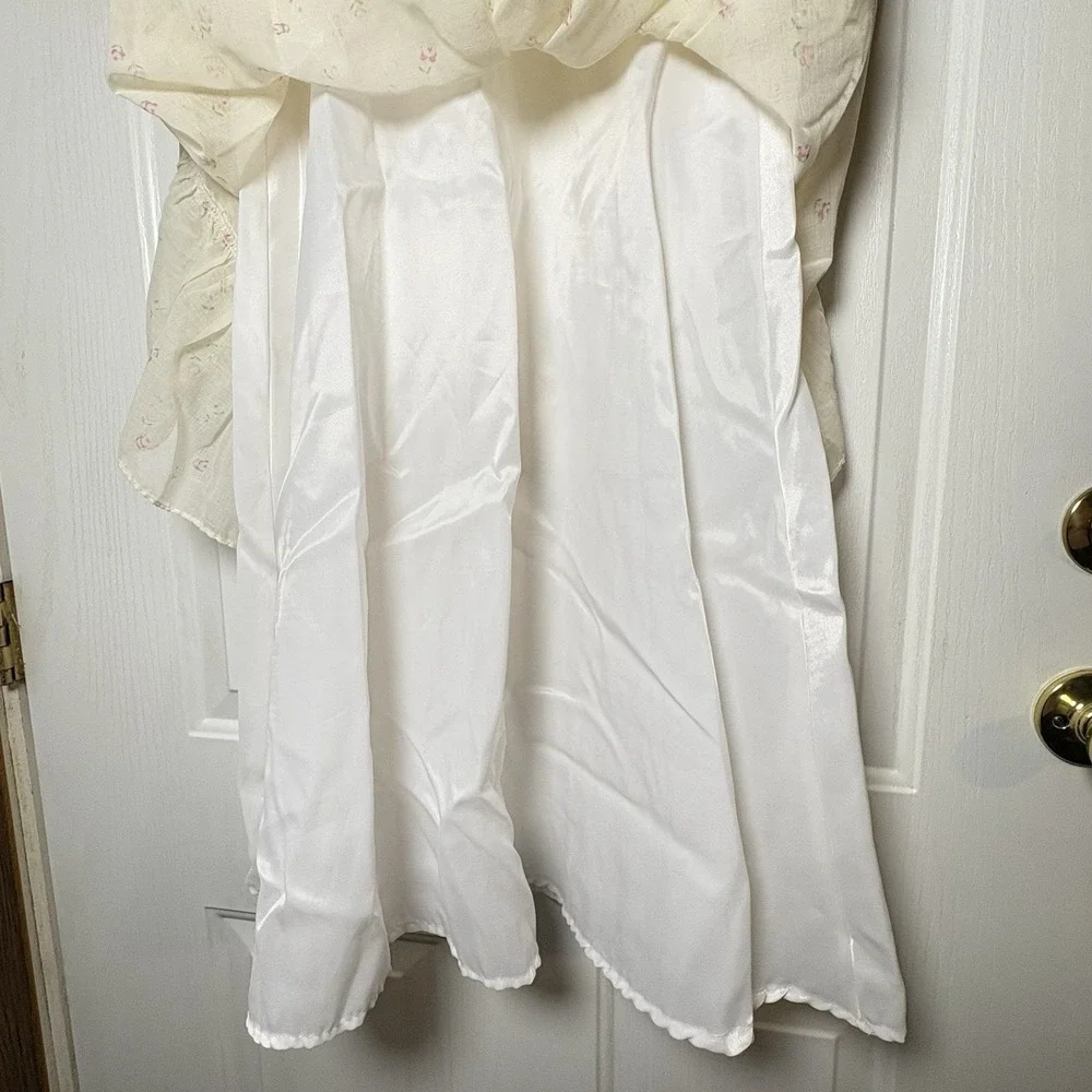 Ruth Of Carolina Dress Sz 5 VTG Lacy Prairie Style Lined Floral L - Picture 13 of 16